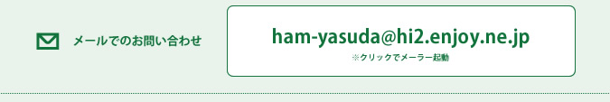 メールでのお問い合わせ　クリックでメーラー起動